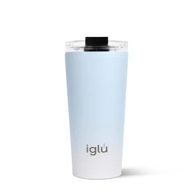 Image of iglu Reusable Coffee Cup Thermal Insulated Stainless Steel Travel Mug with Screw Lid Leakproof &amp; Double Walled Great for Hot Cold Drinks His Hers Premium Eco Friendly Gift (Alaska, 16oz)