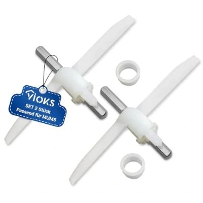 Image of Catch Wing for Food Processor Set of 2 Bosch 00630760 630760 MUZ5VL MUZ5DS MUM5 Impeller Release Blades Continuous Shredder