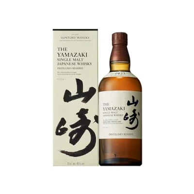 Image of Yamazaki Distillers Reserve Japanese Single MaltWhisky Cherry, Raspberry and White Peach Aged in Bordeaux Wine, Spanish Sherry Mizunara Oak Casks 43 Percent ABV 70 cl