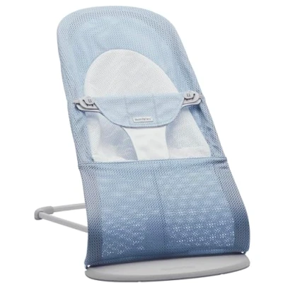 Image of BabyBjörn Bouncer Balance Soft, Mesh, Sky Blue/White