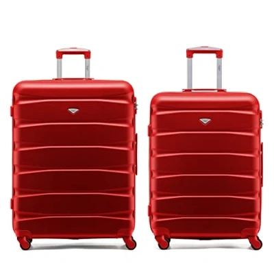 Image of Flight Knight Set of 2 Premium Suitcases Extra Stong Lightweight Luggage Hardcase with 4 Wheels &amp; Built in Lock (Set M+L)