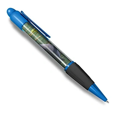 Image of Destination Vinyl ltd 1 x Blue Ballpoint Pen (Black Ink) Freshwater Carp Fish Pond Fishing #45078