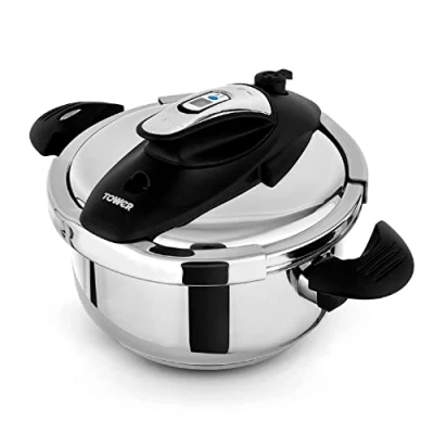 Image of Tower One Touch Ultima 4L Pressure Cooker Stainless Steel