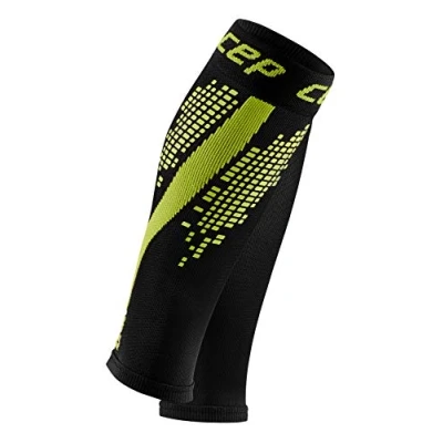 Image of CEP NIGHTTECH calf sleeves REDESIGN for women Reflective in green size II