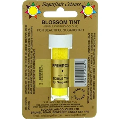 Image of Sugarcraft Sugarflair Colour Blossom Tint Powder Dust Primrose 7ml