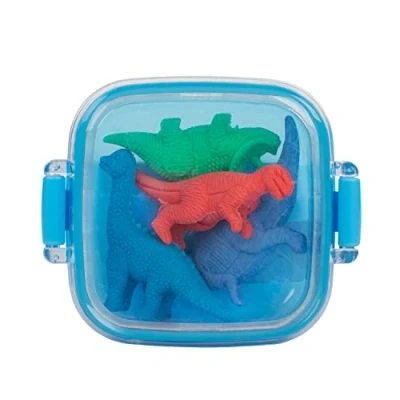 Image of Idena 20111 Eraser in Box, 4 Dinosaurs