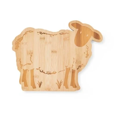 Image of Cooksmart British Designed Wooden Sheep Shaped Chopping Boards Board/Paddle Board Lovely for All Types of Kitchen Wood Great Meat &amp; Veg