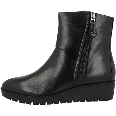 Image of CAPRICE Antonia Womens Ankle Boots 4 Black Leather