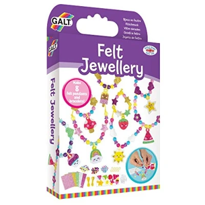 Image of Galt Toys, Felt Jewellery, Craft Kit for Kids, Ages 6 Years Plus