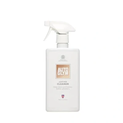 Image of Autoglym Leather Cleaner, 500ml Car Cleaner Deep Cleans and Freshens Automotive Upholstery, white
