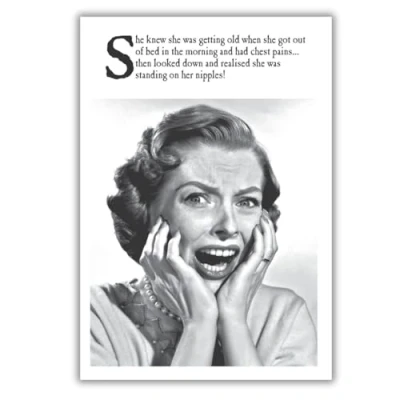 Image of On the Ceiling Birthday Card for Her, Female Card, Funny her