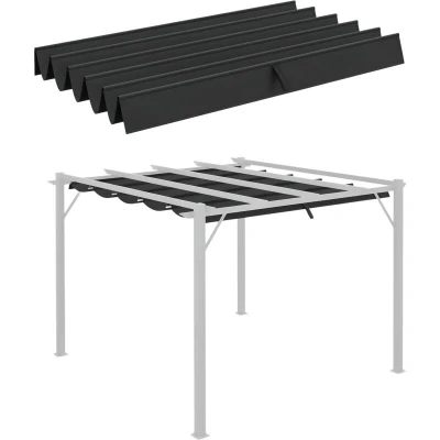 Image of Outsunny Pergola Shade Cover for 3 X 3m Pergola, Replacement Canopy Fabric Only84C 372V00CG