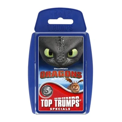Image of Top Trumps How to Train Your Dragon Educational travel game Play with Hiccup and Toothless,Travel Companion makes a gift for ages 6 plus