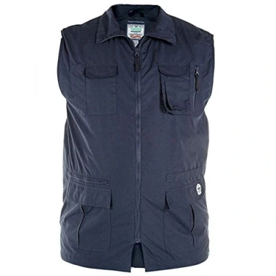 Image of Duke Men&#039;s D555 Enzo Multi Pocket Hunting Waistcoat Blue 6XL