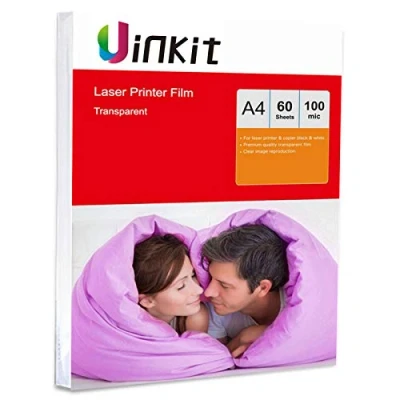 Image of A4 Overhead Projector Film 60sheets OHP Transparent Sheets for Laser and Copier Printing Uinkit