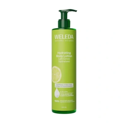 Image of Weleda Hydrating Body Lotion with Citrus, Moisturiser Hyaluronic Acid &amp; Aloe Vera, Moisturising Cream For Men Women, 100% Certified Natural, Organic, Vegan, 250ml