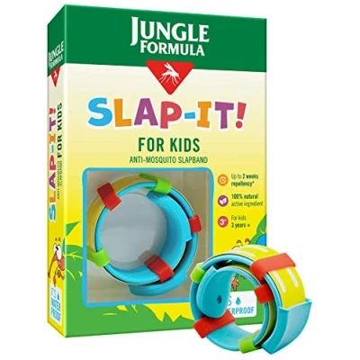 Image of Jungle Formula Kids Slap It! Insect Repellent Band natural and effective Anti Mosquito, with active ingredient Waterproof Up to two weeks of Repellency, For 3 years +