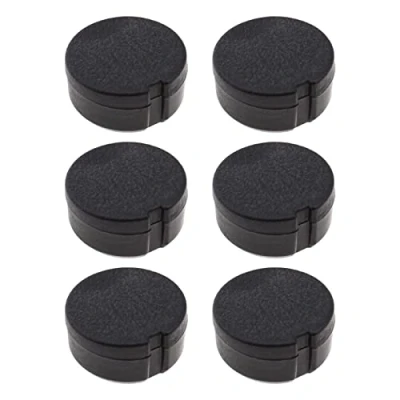 Image of ECSiNG 6pcs Car Threshold Dustproof Cap Covers Replace 66788900 Compatible with Transporter Kombi T5 T5.1 T6 for Trim ABS Plastic Black
