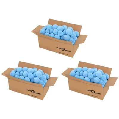 Image of vidaXL Anti Bacteria Pool Filter Balls Blue 2100 g Polyethylene
