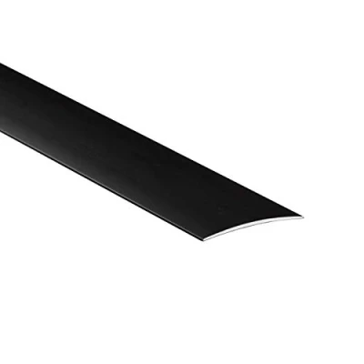 Image of Self Adhesive Aluminium Threshold Strip 60mm x 1M Door Floor Trim Transition LPOSK TMW Profiles (Dark Brown)