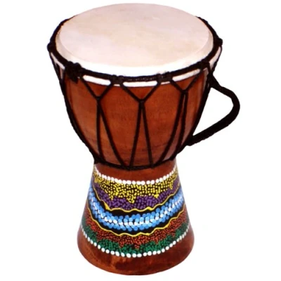 Image of Children&#039;s Djembe Drum/Bongo Drum Hand Painted (Height: 15cm)