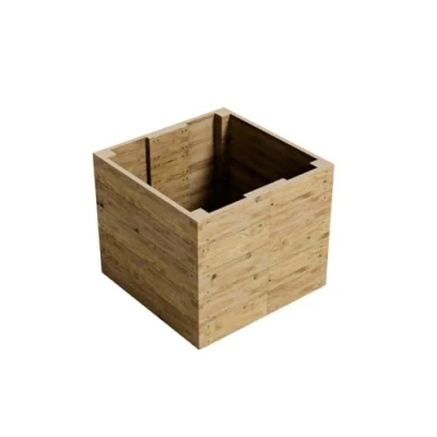 Image of Gro Garden Products Wooden Raised Bed 90cm L x W 76cm H Large Planters for Vegetables, Herbs, or Flowers Trough Planter Box with FSC Tanalised Timber