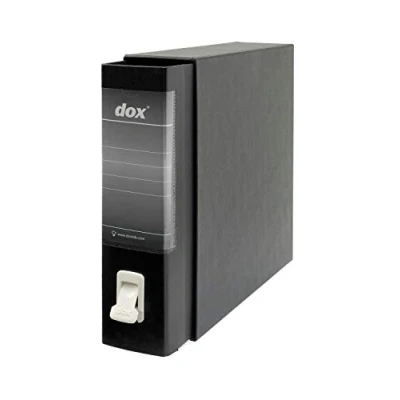 Image of Esselte Dox 1 Class Box Lever Arch File, A4. Black, Pack of 6