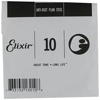 Image of Elixir 13010 Strings Anti Rust Plated Plain Steel Single String (.010)