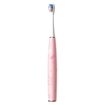 Image of Oclean Kids Electric Toothbrush Rechargeable, Soft Child Friendly Bristles, Ultra Quiet Brushing, 2 Min Smart Timer, IPX7 Waterproof，for Ages 6+ (Pink)
