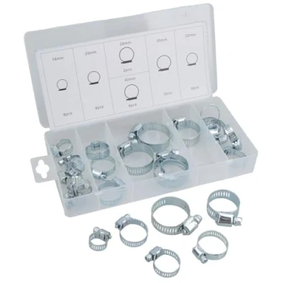 Image of 26 Piece Hose Clamp Jubilee Clip Assortment kit AST31