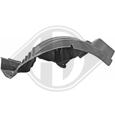Image of A2046906030 Wheel Arch Cover DIEDERICHS 1672109 Left Front Section MERCEDES BENZ: C Class Saloon