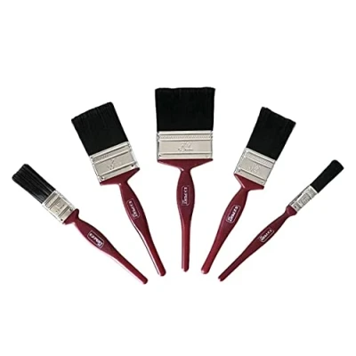 Image of 5 Pcs paint Brushes Set, Fine Brush Bristles Decorating fence Painting by VapourOn