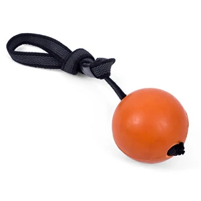 Image of Petface (Seriously Strong by Petface) Solid Rubber Rope Ball Dog Toy, Medium