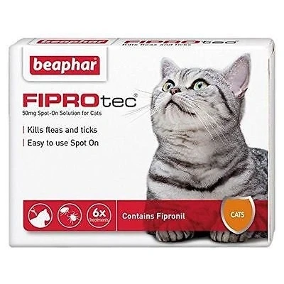 Image of Beaphar FIPROtec Spot On Solution for Cats (6 Treatment 30 wks)