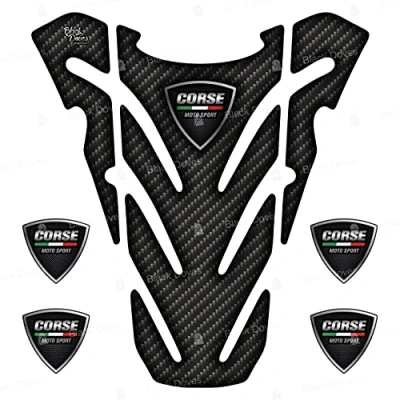 Image of 3D Sticker Tank Protector Compatible with/Replacement for Ducati Monster 696 796 821 1100 Pad