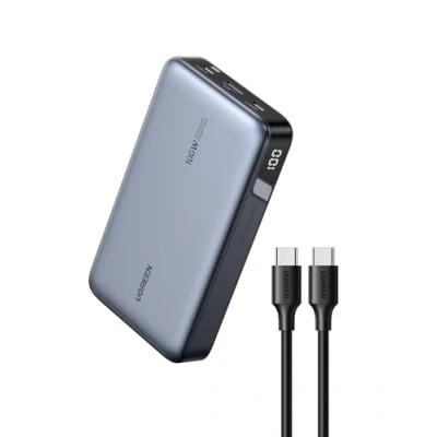 Image of UGREEN Nexode 100W 20000mAh Laptop Power Bank, 3 Port USB C Bank Fast Charging 65W Rapid Recharge Portable Charger Compatible with Dell, ASUS, iPad, iPhone 16/15, Galaxy S24, AirPods, etc