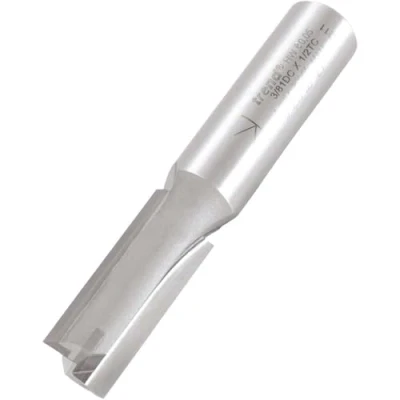 Image of Trend Professional Straight Two Flute Router Cutter Bit, 1/2 Inch Shank, 12.7mm Cut Diameter, Clearance Ground, Tungsten Carbide Tipped, 3/81DCX1/2TC