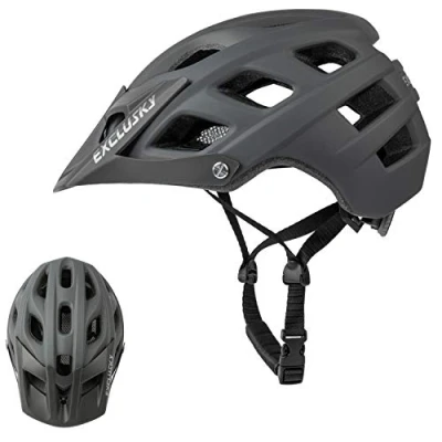 Image of Exclusky Mountain Bike Helmet, MTB Helmet Adult Lightweight Breathable Mens Cycling &amp; Road Bicycle Helmets for Men Women(lime green)