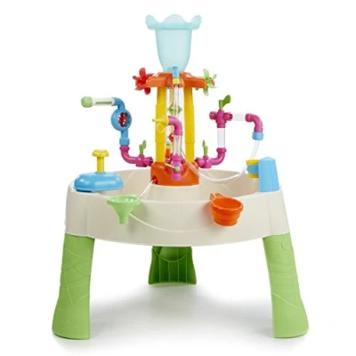 Image of Little Tikes Fountain Factory Water Table Outdoor Garden Toy, Safe &amp; Portable Kids Sensory Toy For Games, Encourages Creative Play, Ages 24 Months+