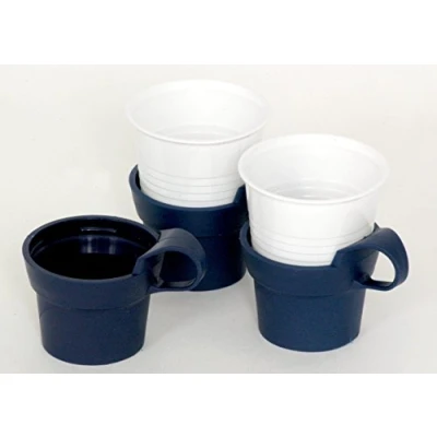 Image of Acorn Cup Holders for Office Drinks in Plastic Cups (Pack 10) Perfect ‘Squat’ Size will also fit ‘Tall’ but NOT Suitable Polystyrene (Made the UK)