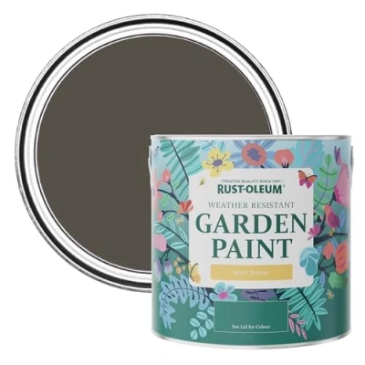 Image of Rust Oleum Brown Mould Resistant Garden Paint in Matt Finish Fallow 2.5L