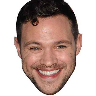 Image of FoxyPrinting Will Young Celebrity Cardboard Party Face Mask Fancy Dress