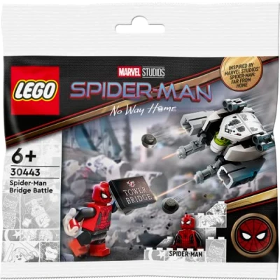 Image of LEGO Marvel Super Heroes Spider man Bridge Battle Polybag Set 30443 (Bagged)