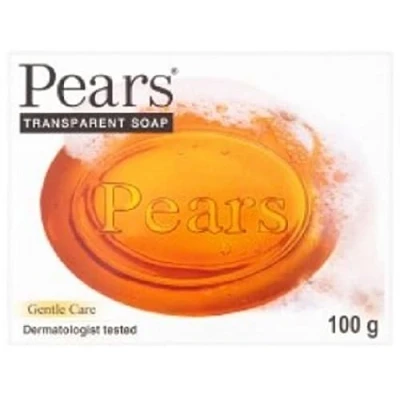 Image of Pears Transparent Amber Soap with Pure Glycerin and Natural Oils Gentle Moisturising Cleansing Parabens Sulfates free, Dermatologist Recommended for Delicate Skin 100g