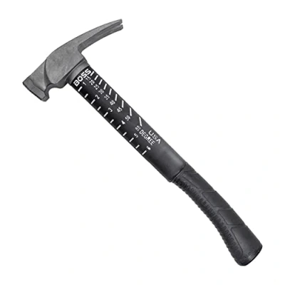 Image of Boss Hammer BH14TIPFS 14 oz. Fiberglass Handle Smooth Face Titanium Hybrid
