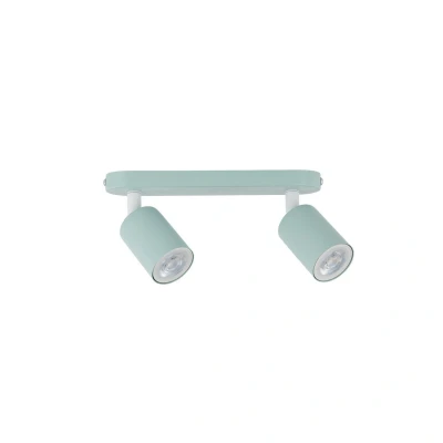Image of TK Lighting Livia downlight, mint green, length 35 cm, steel, 2 bulb.