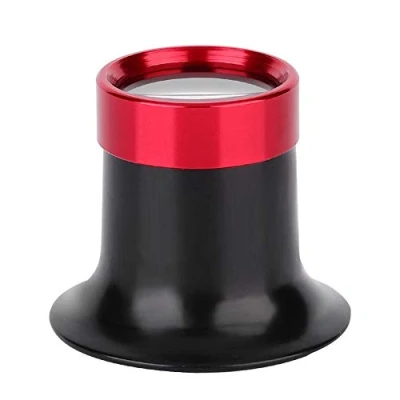 Image of Aluminum Alloy 10X Eye Magnifier, Loupe, Repair Watch Tool Magnifying, Glass Loupe Lens, Magnifier for