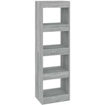 Image of vidaXL Book Cabinet/Room Divider Grey Sonoma 40x30x135 cm