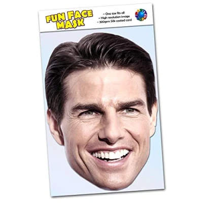 Image of Party People 1 x Tom Cruise Celebrity Face Mask Ready To Wear C