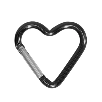 Image of tixoacke Outdoor Carabiner Heart Keychain Clip Aluminum Alloy Rings Climbing Clips Spring Snap Hook Durable Shaped Camping Hiking Travel